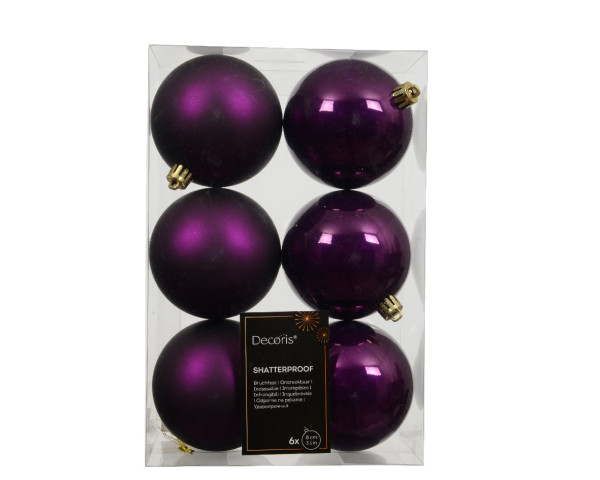 Weihnachtskugel-Set PAIRS in feige aus Kunststoff