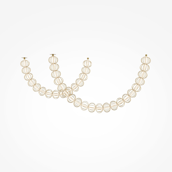 Pendelleuchte GOLDEN CAGE in goldfarben aus Metall