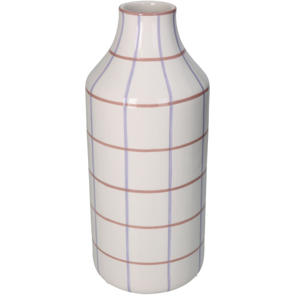 Vase STRIPE in weiß aus Dolomit