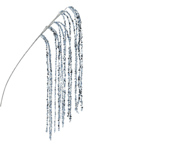 Kunstpflanze GLITTER in blau aus Kunststoff