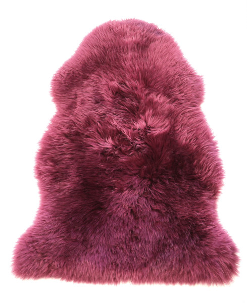 Lammfell bordeaux in bordeaux aus Schurwolle