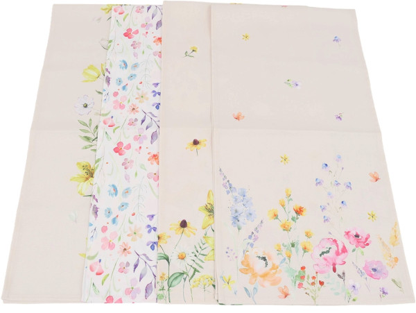 Tischläufer FLORAL in mehrfarbig aus Polyester