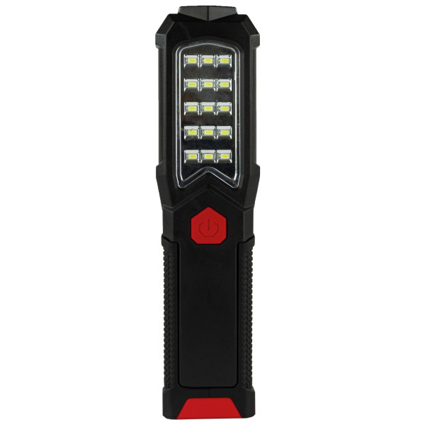 Akku-Arbeitsleuchte LED in schwarz aus Kunststoff