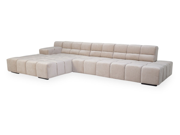 Polsterecke ZEFERINO FANO in beige aus Stoff