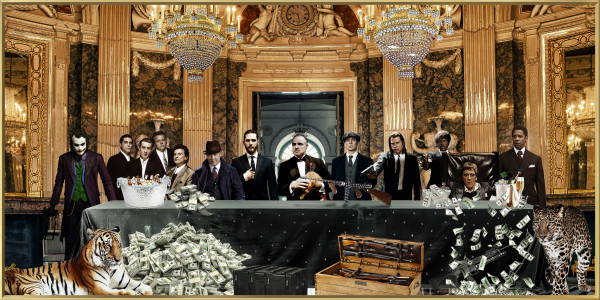 Bild HOLLYWOOD COMMUNION in gelb/schwarz aus Kunststoff