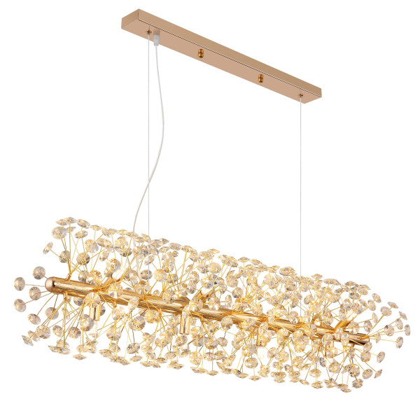 Kronleuchter KATRINA in goldfarben aus Metall