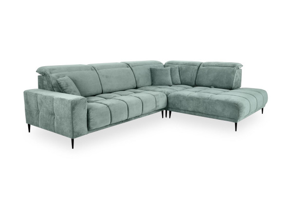 Polsterecke JANNE in türkis aus Stoff