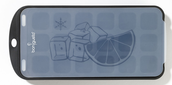 Eiswürfelform in schwarz aus Silikon