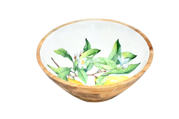 Schale LEMON in braun aus Metall