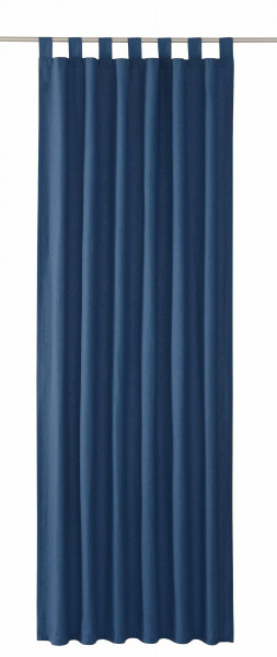 Schlaufenvorhang TOM TAILOR in blau aus Baumwolle