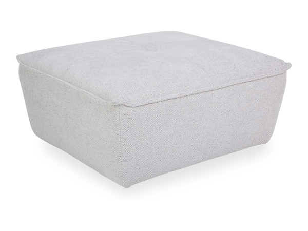 Hocker SANSIBAR OSTERBAK in ecru aus Stoff