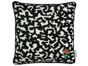 Kissen BLACK GRAPHIC ROSE Kissen BLACK GRAPHIC ROSE