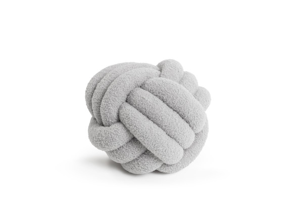 Kissen NODI grau in grau aus Polyester