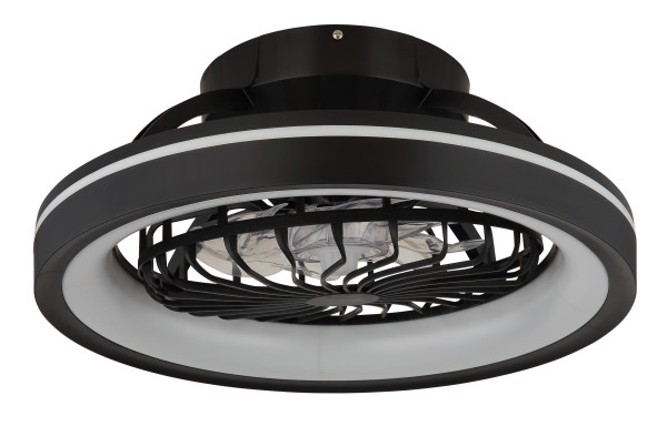 Deckenventilator DEANNE in schwarz aus Kunststoff