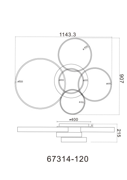 Deckenleuchte GROUNI