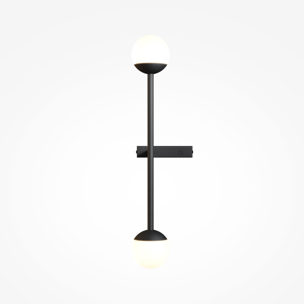 Wandleuchte TOUCH in schwarz aus Metall