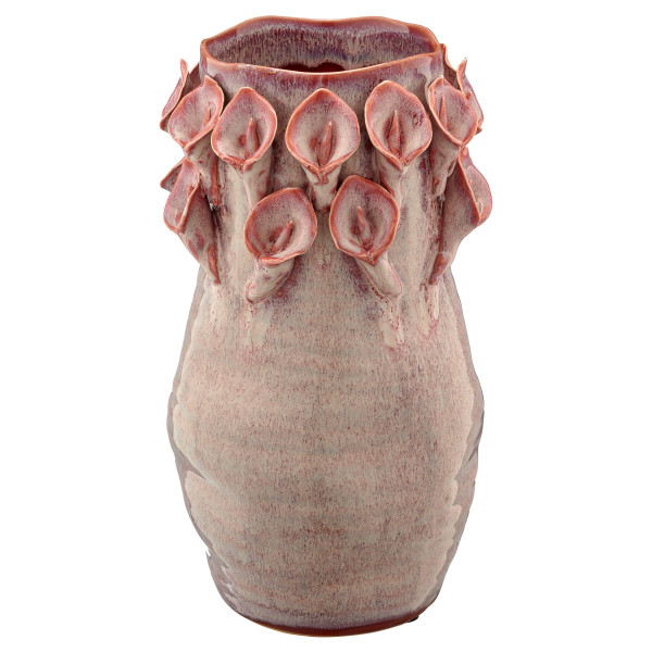 Vase in rosa aus Keramik