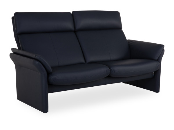 Sofa 2,5-Sitzer Avignon in blau aus Leder