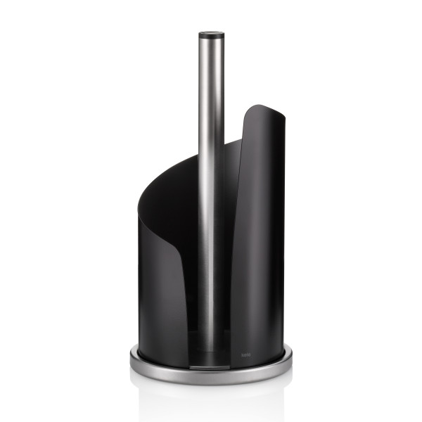 Küchenrollenhalter STELLA in schwarz aus Materialmix