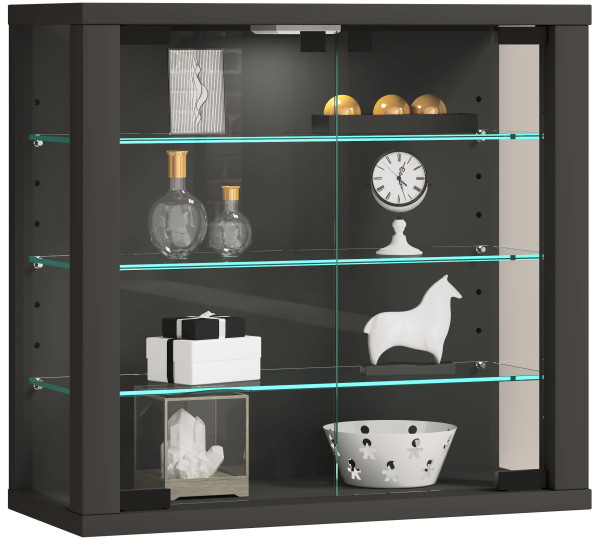 Vitrine VITROSA in anthrazit aus Dekor