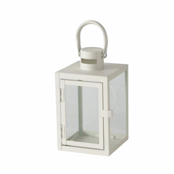 Laterne ARANA in grau aus Materialmix