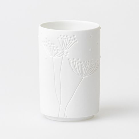 Vase WUNDERGARTEN in weiß aus Porzellan