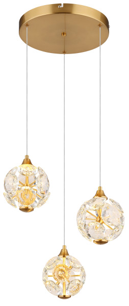 Hängeleuchte VIRINA in mehrfarbig aus Metall