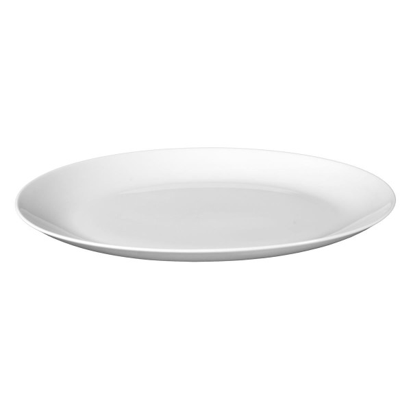 Platte LIANE in weiß aus Porzellan