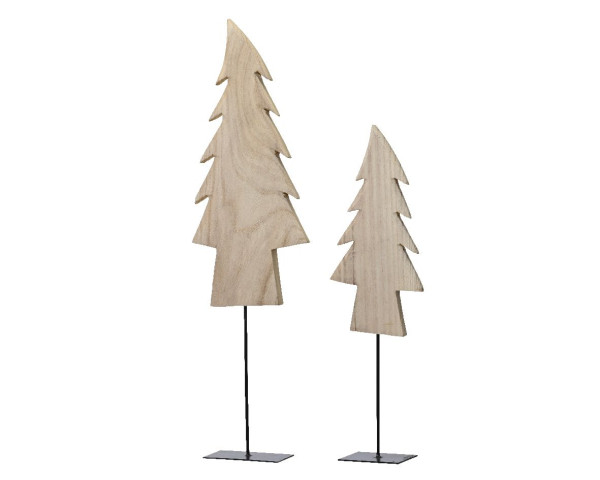 Weihnachtsbaum groß in natur aus Holz