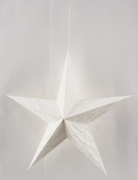 Papierstern Struktur in weiß aus Papier
