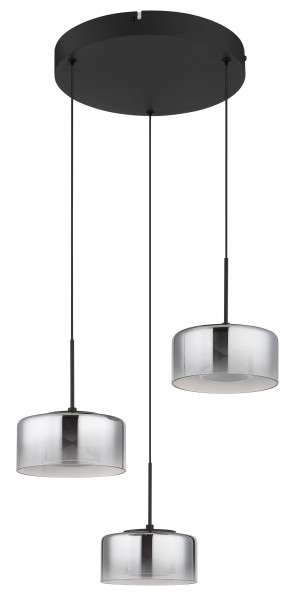 Hängeleuchte BELINDA in schwarz aus Metall