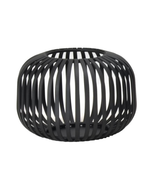 Laterne LUNARO in schwarz aus Metall