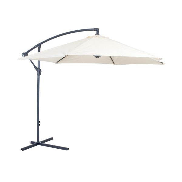 Ampelschirm greemotion Shadow in beige aus Stahl