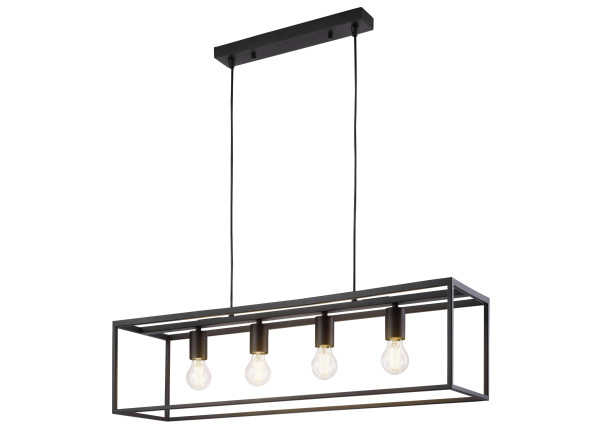 Pendelleuchte HAMPER in schwarz aus Metall