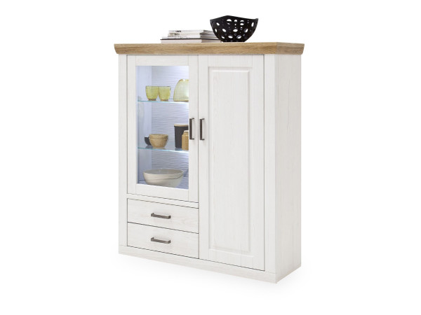 Highboard MADERA in Pinie Aurelio (weiß) aus Dekor