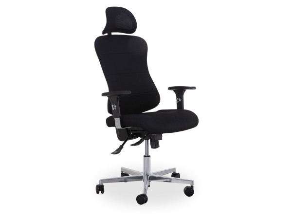 Drehstuhl SITNESS CREATE in schwarz aus Stoff