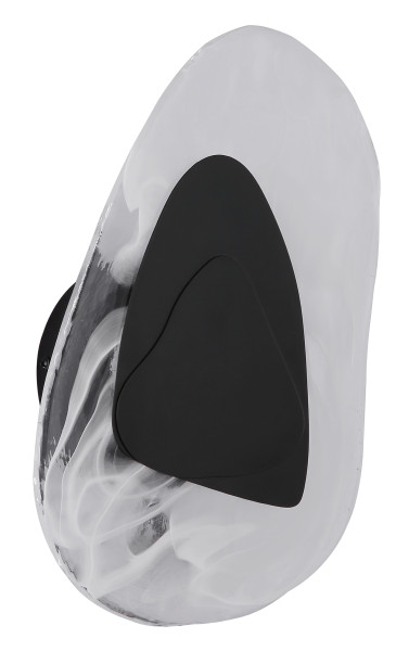 Wandleuchte DORSEY in schwarz aus Metall