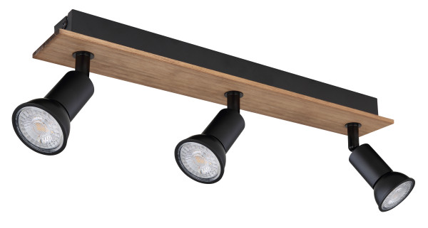 Wand-/Deckenspot DREW in braun aus Holz