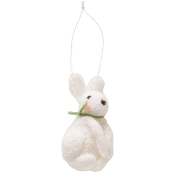 Hänger Hase CLEO in mehrfarbig aus Materialmix