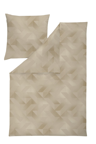 Bettwäsche MORITZ Jersey in beige aus Baumwolle