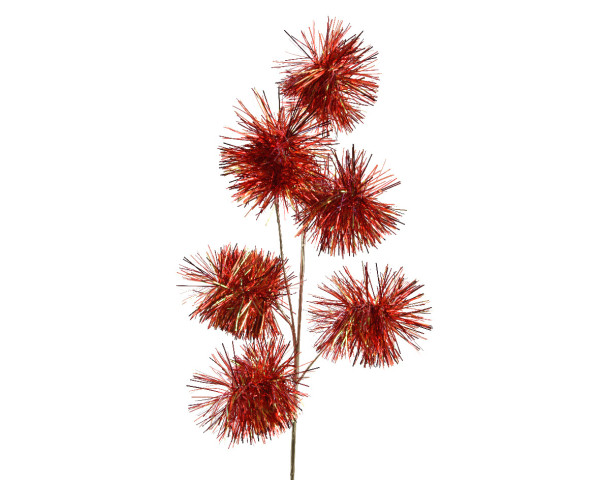 Kunstblume ELIF rot in mehrfarbig aus Materialmix