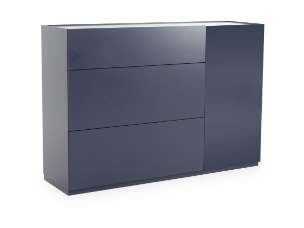 Highboard ROLF BENZ 9200 Stretto in nachtblau aus Lack