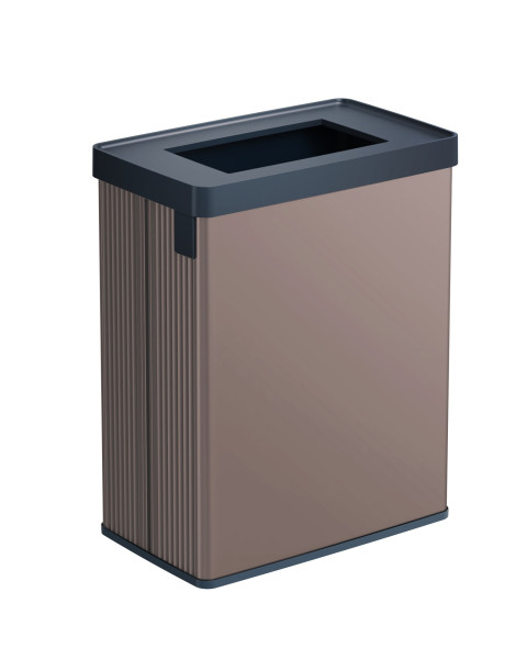 Abfalleimer VERTO RECYCLE 54L in rosa aus Polypropylen