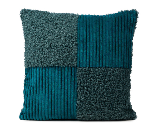 Kissen ANORA petrol in petrol aus Polyester