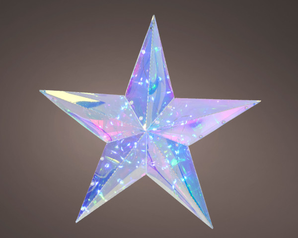 Leuchtobjekt LED STAR in mehrfarbig aus Kunststoff