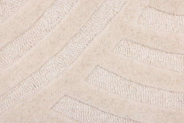 Teppich MONDO MAREVA in weiß aus Wolle