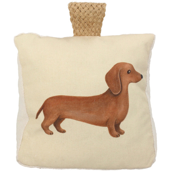 Türstopper DACHSHUND in natur aus Polyester