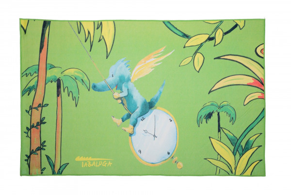Teppich TABALUGA in grün aus Polyester
