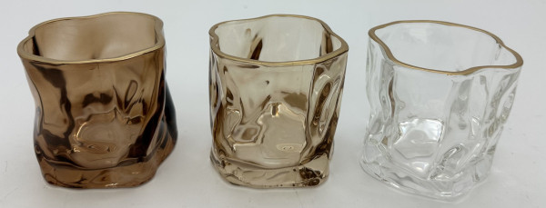 Windlicht ALVA in mehrfarbig aus Glas