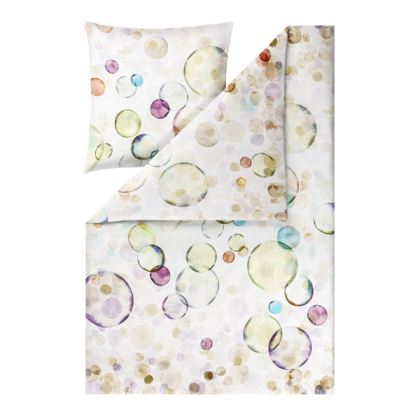 Bettwäsche JASMINE Mako-Satin in mehrfarbig aus Baumwolle